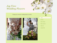 Tablet Screenshot of jayviewweddingflowers.com